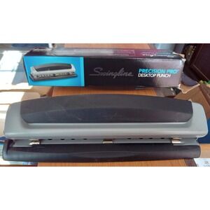 SWINGLINE Precision Pro Desktop Hole Punch (10 Sheet Capacity) Office Supplies